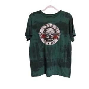 Guns and Roses Tie-Dye Short Sleeve Graphic Tee- size L